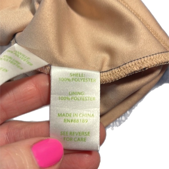 NWOT- $198 Lilly Pulitzer Tiki Wrap Dress Navy Lace Fully Lined Romper Small - Picture 13 of 15